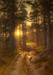 The Sun Fast Sinks in the West By Joseph Farquharson