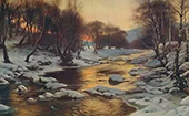 Winter's Breath Came Cold and Chill 1886 By Joseph Farquharson