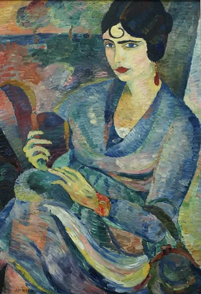 Portrait Clotilde Sacharoff c1919 By Alexej von Jawlensky