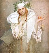 Christmas in America By Alphonse Mucha