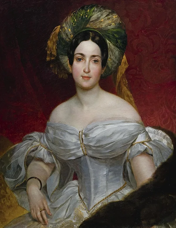Portrait of Baroness Aurora Charlotta Demidova 1837 By Karl Bryullov