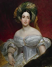 Portrait of Baroness Aurora Charlotta Demidova 1837 By Karl Bryullov