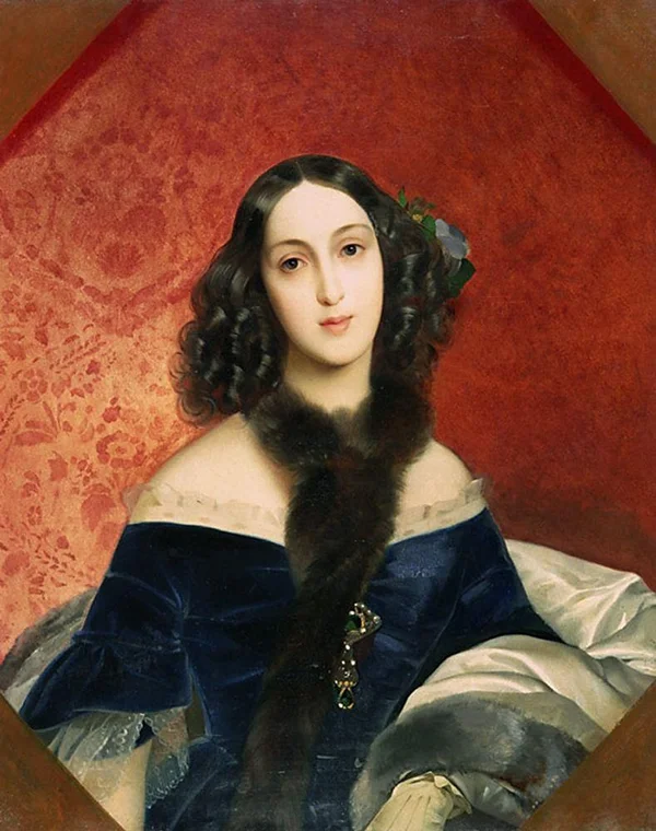 Portrait of Maria Arkadievna Bek 1840 By Karl Bryullov
