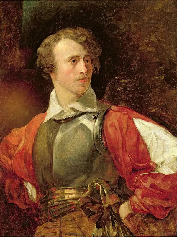 Portrait of Vladimir Samoylov as Hamlet By Karl Bryullov