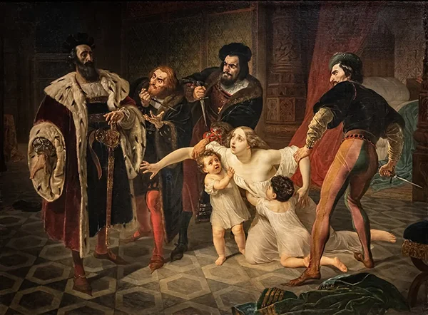 The Sacrifice of Ines Di Castro By Karl Bryullov