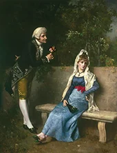 Gallant Scene 1890 By Antonio Gisbert