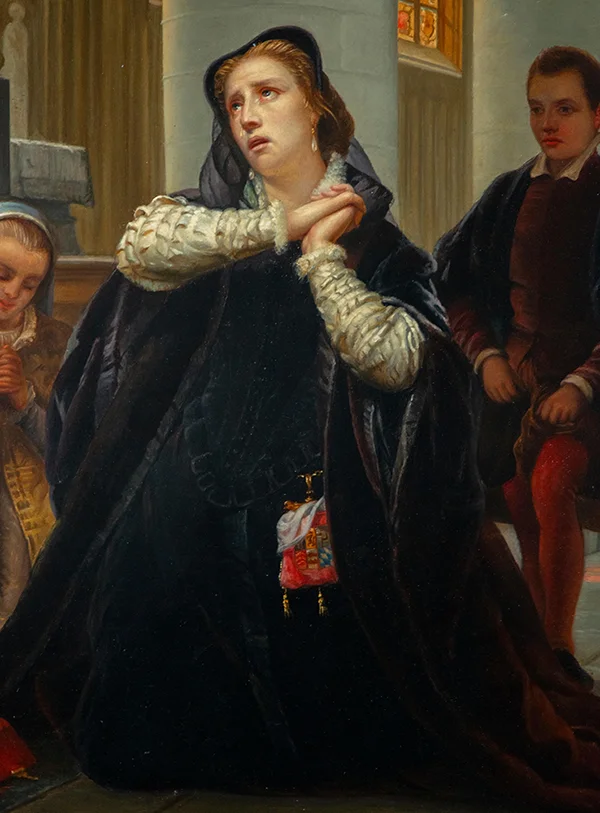 Juana La Loca Praying By Antonio Gisbert