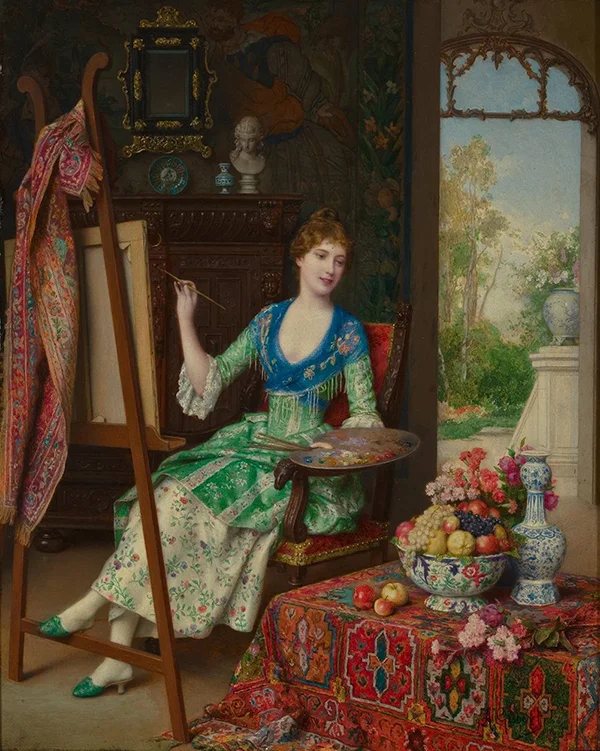 The Fair Artist By Antonio Gisbert