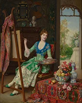 The Fair Artist By Antonio Gisbert