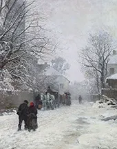 View of a Street Winter By Anders Andersen-Lundby
