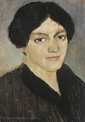 Portrait of Elisabeth Macke 1910 By August Macke