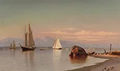 View on the Hudson 1873 By Francis A Silva
