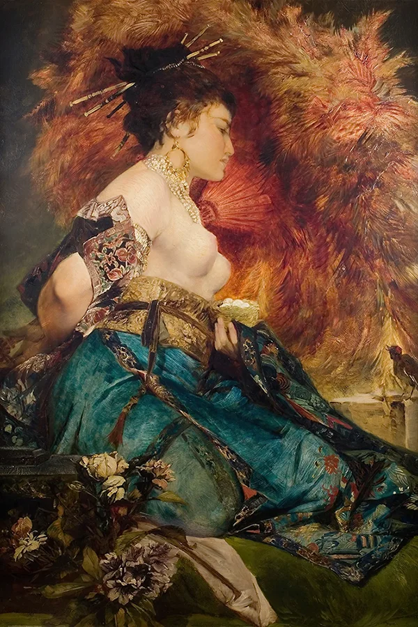 A Japanese Woman By Hans Makart