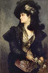 Portrait of a Lady By Hans Makart