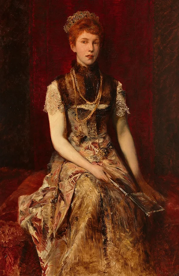 Portrait of Dora Fournier Gabillon 1879 By Hans Makart