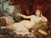 Resting Bacchante By Hans Makart