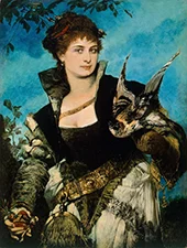 The Falconer 1880 By Hans Makart