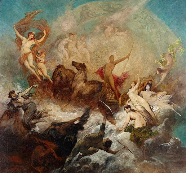 The Victory of Light Over Darkness By Hans Makart