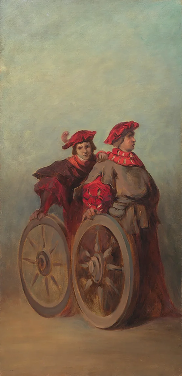 Two Journeymen Wagon Drivers 1879 By Hans Makart