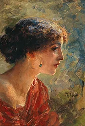Portrait of a Woman 1911 By Ferdinand Max Bredt