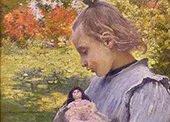 Girl with Doll 1895 By Charles Sprague Pearce