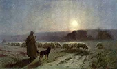 Evening auvers Sur Oise By Charles Sprague Pearce