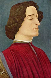 Portrait of Giuliano de Medici By Sandro Botticelli