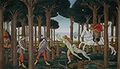 The Story of Nastagio Degli Onesti I By Sandro Botticelli