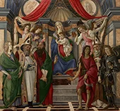 Virgin and Child with Saints from The Altarpiece of San Barnabas By Sandro Botticelli
