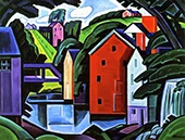 Abstract Landscape By Oscar Bluemner