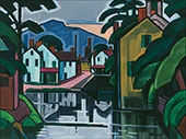 Old Canal Port By Oscar Bluemner