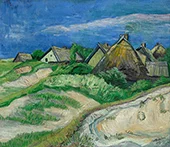 Landscape Houses in Dunes By Max Pechstein
