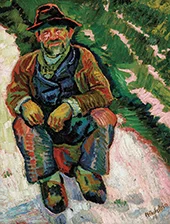 Seated Man By Max Pechstein
