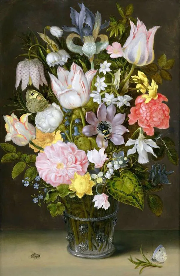 Still Life with Flowers By Ambrosius Bosschaert