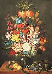 Vase of Flowers By Ambrosius Bosschaert