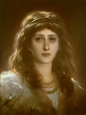 Portrait of a Lady By Frank Dicksee