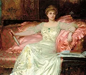 Portrait of Mrs. W. K. D'Arcy By Frank Dicksee