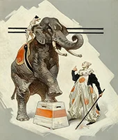 Circus Corner 1908 By J. C. Leyendecker