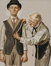 Fitted for a Suit 1916 By J. C. Leyendecker