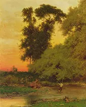 Sunset Pompton New Jersey By George Inness