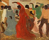 Candombe o Candombe de Carnaval By Pedro Figari