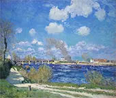 Bougival 1876 By Alfred Sisley