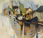 New Orleans Waterfront Scene By Will Henry Stevens