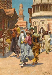 A Street in Cairo By Aloysius O'Kelly