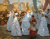 Ave Maria Procession Religieuse in Bretagne By Aloysius O'Kelly