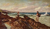 Fisher Women on The Coast By Aloysius O'Kelly