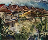 Untitled Fishing Boat 1934 By Will Henry Stevens