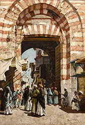 The Gate of Bab Zuwayla By Aloysius O'Kelly