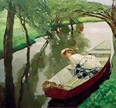 In The Barge By Leo Putz