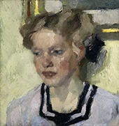 Portrait of Mina Hasch By Leo Putz